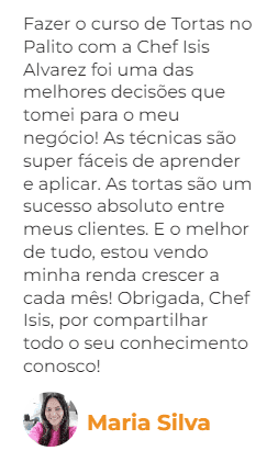 Curso Tortas no Palito depoimento e resultados prints de alunos