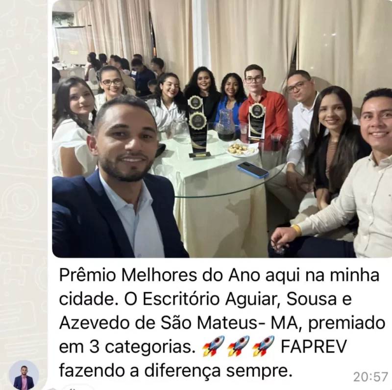 FAPREV 2024 - Formação de Advogados Previdenciaristas depoimento e resultados prints de alunos