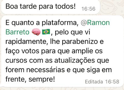 Curso GPT Academico - Pesquisa Científica com Inteligência Artificial depoimento e resultados prints de alunos