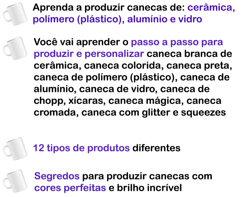 Curso Meu Negócio de Canecas Personalizadas é bom vale a pena