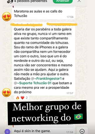 Comunidade Tchuzão funciona mesmo
