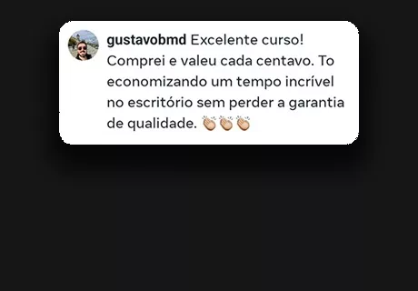 Curso Ferramentas Digitais para Elaboração de Sentenças, Votos e Despachos depoimento e resultados prints de alunos