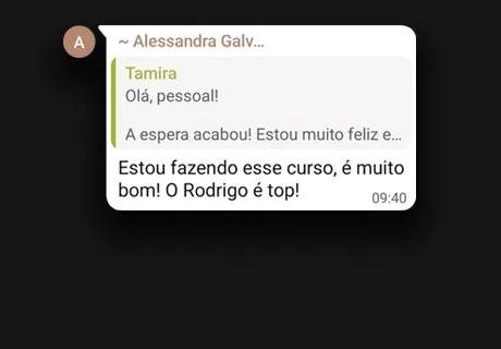 Curso Ferramentas Digitais para Elaboração de Sentenças, Votos e Despachos depoimento e resultados prints de alunos