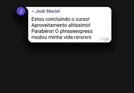 Curso Ferramentas Digitais para Elaboração de Sentenças, Votos e Despachos depoimento e resultados prints de alunos
