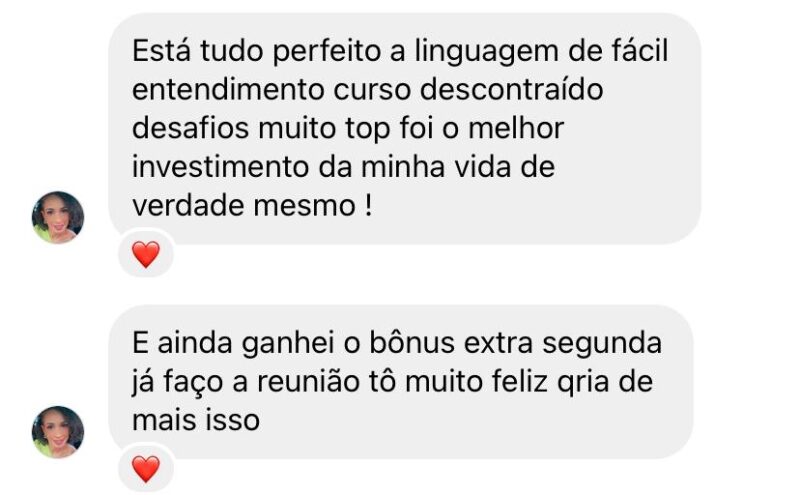 Comunidade Queijeira de Valor depoimento e resultados prints de alunos