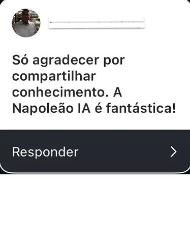 Napoleão IA: Inteligência Artificial Especialista em Direito Imobiliário Extrajudicial depoimento e resultados prints de alunos