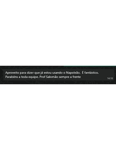 Napoleão IA: Inteligência Artificial Especialista em Direito Imobiliário Extrajudicial depoimento e resultados prints de alunos